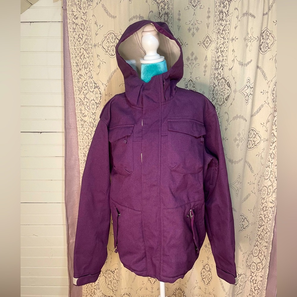 Firefly: plum purple ski jacket